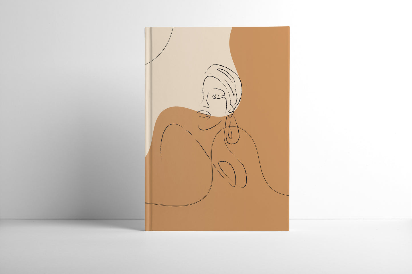 Hardcover Abstract Line Art Undated Planner