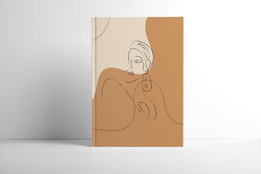Hardcover Abstract Line Art Undated Planner